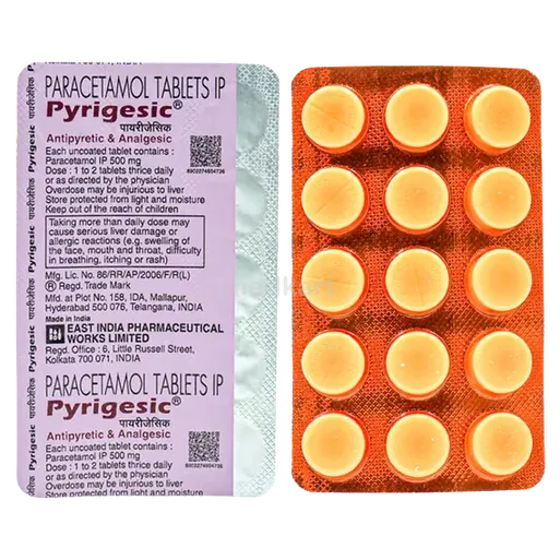pyrigesic 500mg tablet 10's